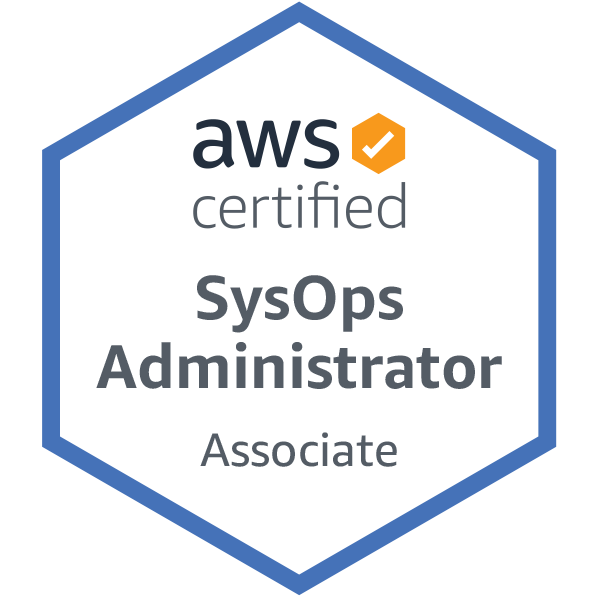 AWS SysOps Administrator Associate Badge