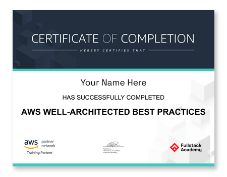 AWS Well-Architected Best Practices Certificate